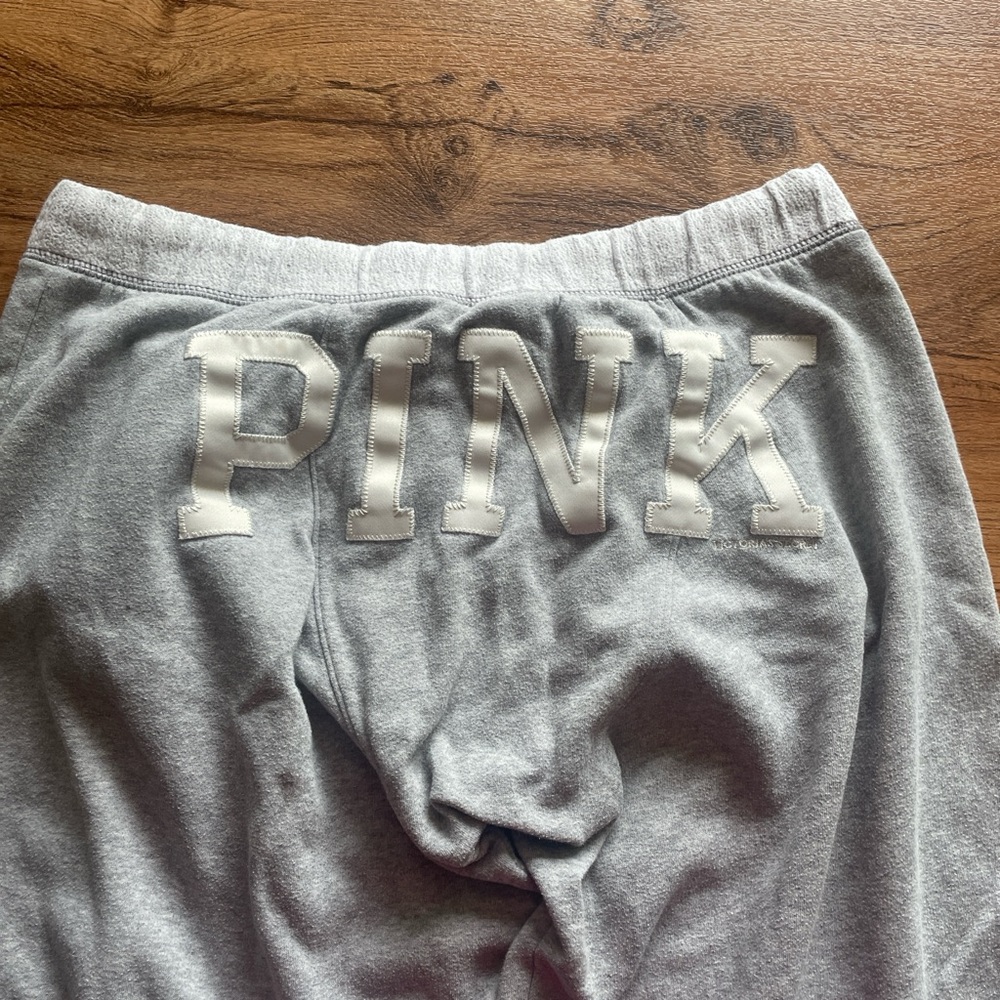 Gray y2k PINK Sweatpants